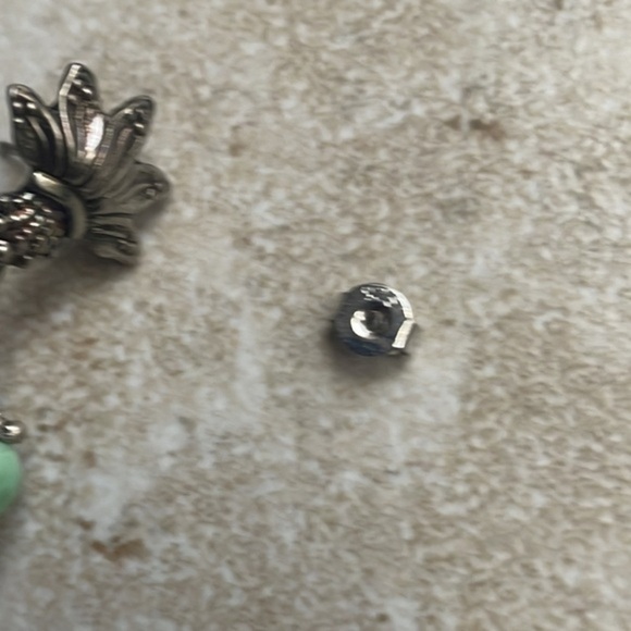🌹 African turquoise gemstone sterling silver earrings - Picture 8 of 14